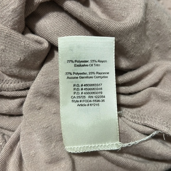 Aritzia Wilfred La Riviere Open Back Jacquard Long Sleeves Tee Pink Sz XXS - Picture 11 of 14